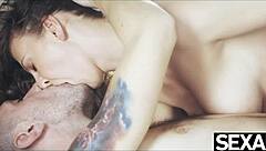 watch her big natural tits bounce while riding to orgasm