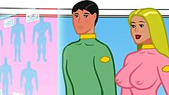 Old submissive man dominated in cuckold world