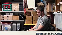 gay shoplifter gets facialized with monster cock