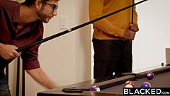 Blacked brunette Lana Rhoades takes massive cock challenge?