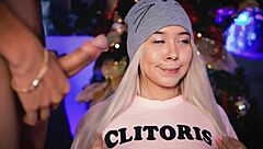 Latina Babe Jerks Friend's Cock with Her Cute Feet in Provocative Bubble Butt Display!