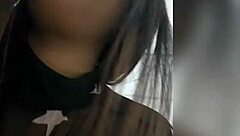 freky brunette cums hard with toys