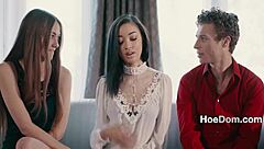 Girlfriend Begs for FFM Threesome Experience?