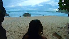 Feeling adventurous, I exposed my pussy on the beach and called a stranger for a thrilling first blowjob of the year