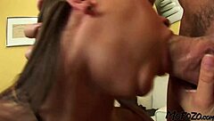 Brunette Amateur Mother-In-Law Gives Rough Blowjob To Doctor With Big Cock