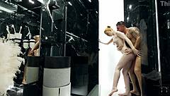 Beautiful stepsister fucks in shower