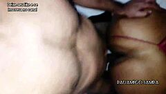 Fucking Latina Ebony's Big Ass Pussy in the Bush with Black Cock