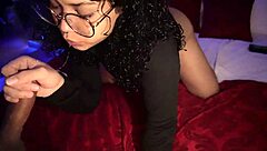 Ebony step-sister with big ass gets pussy fucked by big black cock