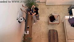 Two hot lesbians finger and kiss to orgasm on vacation