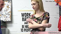 Did cute Chloe steal just a jacket? Time for harsh banging lesson!