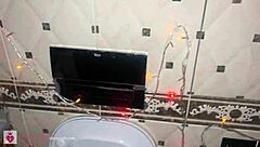 merry christmas with 18-year-old teen in lingerie pov pissing compilation