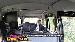 in the fake taxi, the guy gets lucky with a hot brunette