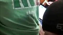 My good friend worships my cock with deepthroat, swallowing every drop, but spits some out in this homemade video