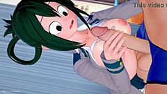 Froppy In School Uniform Visits Nurse For Handjob Fun