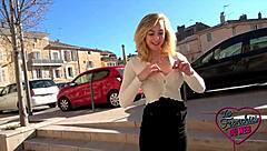 Elisa says, 'as a sexy real estate agent, I love showing off my big tits'