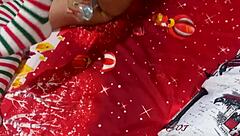 indian milf uses dildo on christmas day