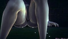 lady dimitrescu fingering hard in rainy 3d hentai, squirting everywhere, wow! 🌧️💦