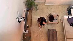 Two hot lesbians finger and kiss to orgasm on vacation