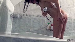 Sexy Babe Camilla Moon Intensely Masturbates In Bathroom