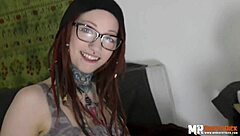 Horny homemade fuck with petite 18+ Jezzi Cat licking pussy