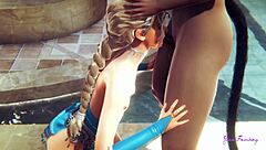 Elsa femboy in Disney Frozen yaoi manga scene