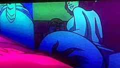 Pawg stripper rips clothes in anime trouble!