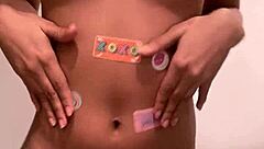 Tender hot teen dancing and inviting to fuck