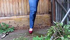 Fat Milf Pissing Outdoors In Jeans And Naked Amateur Fetish Compilation