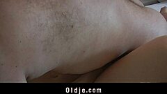 horny hotel maid bangs an oldman customer in bathroom!