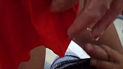 cuckold wife takes creampie from strangers and empties on husband's cock