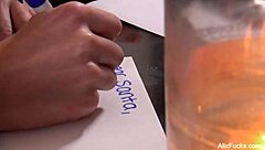 Alix Lynx celebrates christmas with special holiday blowjob performance