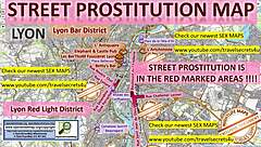 This blowjob sex map in Lyon France highlights teen prostitutes, brothels, and streetworkers.