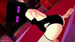 Hot bride in fishnets ready for bed