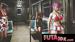 Futa3dx presents a wild ride on the big dicked futa train