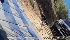 Tia Tanaka Gives Interracial Blowjob and Gets Fucked Outdoors