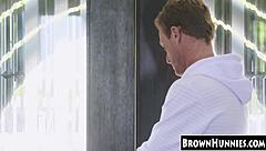 Petite Ebony Teen Slammed in Kitchen!