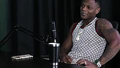 Will Mastro flashes in sheer red lingerie for exhibitionist group fun