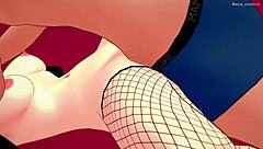 Hot bride in fishnets ready for bed