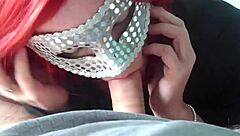 Redhead Amateur Wife Sucking Big Cock In Homemade Scene