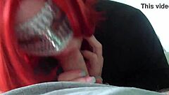 Redhead Amateur Wife Sucking Big Cock In Homemade Scene