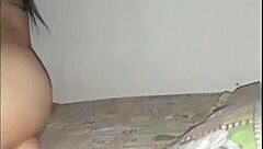 Arriving late home, she made me fuck her petite teen pussy outdoors.