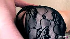 Japanese teen 18+ feels intense pleasure in sloppy threesome sex with deep creampie, clothes ripped and dripping wet