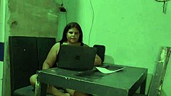 Chubby Colombian teen gets horny with stepfather's huge cock pov