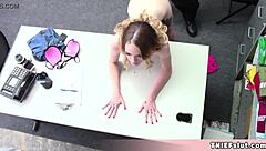 Cute Blonde Shoplifter Offers Pussy For Quickie