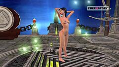 I watch this cute girl's pussy licked in 3d hentai