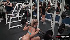 Caught Deepthroating in Gym Locker Room!