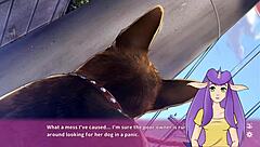 i watched ninnin days part 2 featuring the cute asian ninja in sexy panties during the anime game