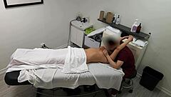 rita white milf got oiled during couples massage and wet pussy play