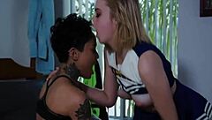 Lesbian cheerleaders licking and kissing pussy in cunilingus and muff diving