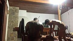 Neighbor's wife gangbanged secretly